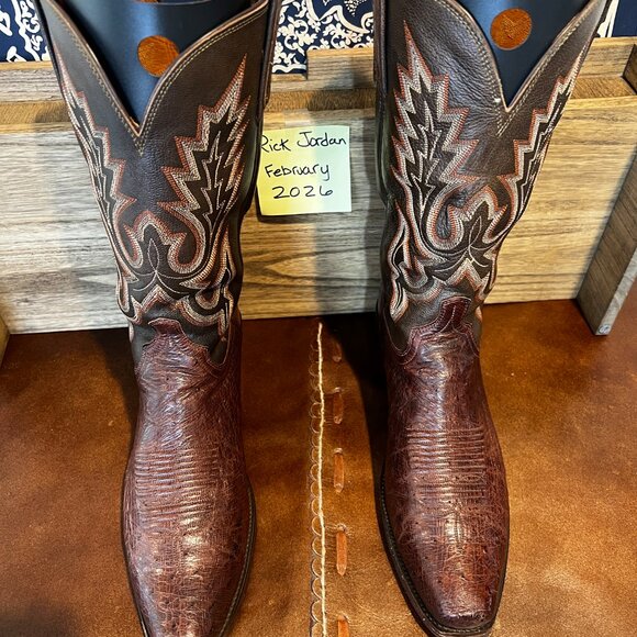 Lucchese 1883 Sienna Brown Smooth Ostrich 7-Toe in Men\'s Size 11D main image 7